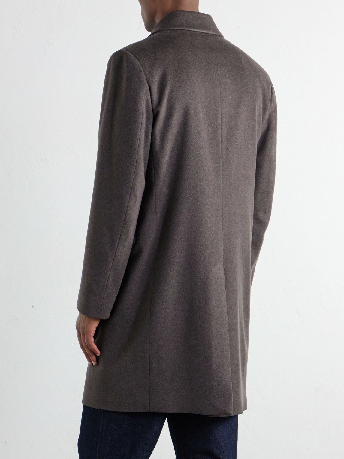 Paul Smith - Brushed Wool and Cashmere-Blend Felt Coat - Brown