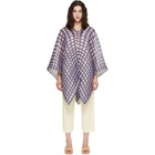 PLEATS PLEASE ISSEY MIYAKE Navy & Pink Basket Madame-T Scarf
