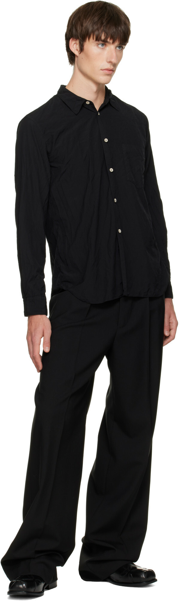 Comme des Garçons Homme Plus Black Broad Thick Shirt