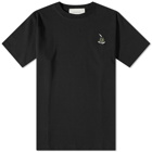 Café Mountain Men's Embroidery Mug T-Shirt in Black