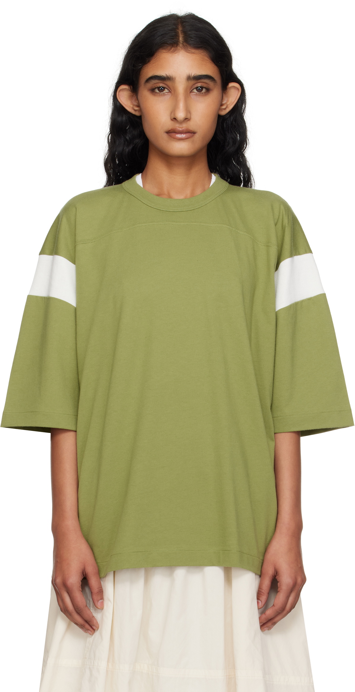 YMC Green & White Skate T-shirt