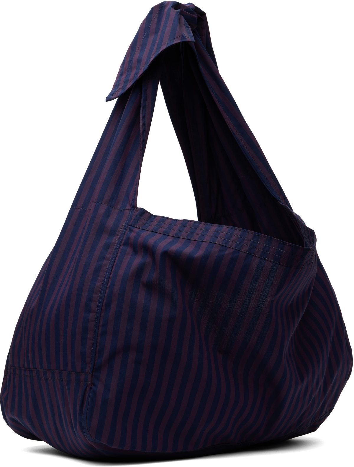 SC103 Purple & Navy Cocoon Sac Tote