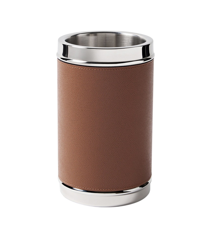 Photo: Giobagnara Ocean steel and leather bottle cooler