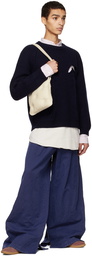 Maison Margiela Blue Oversized Trousers