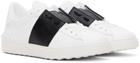 Valentino Garavani White & Black Open Sneakers