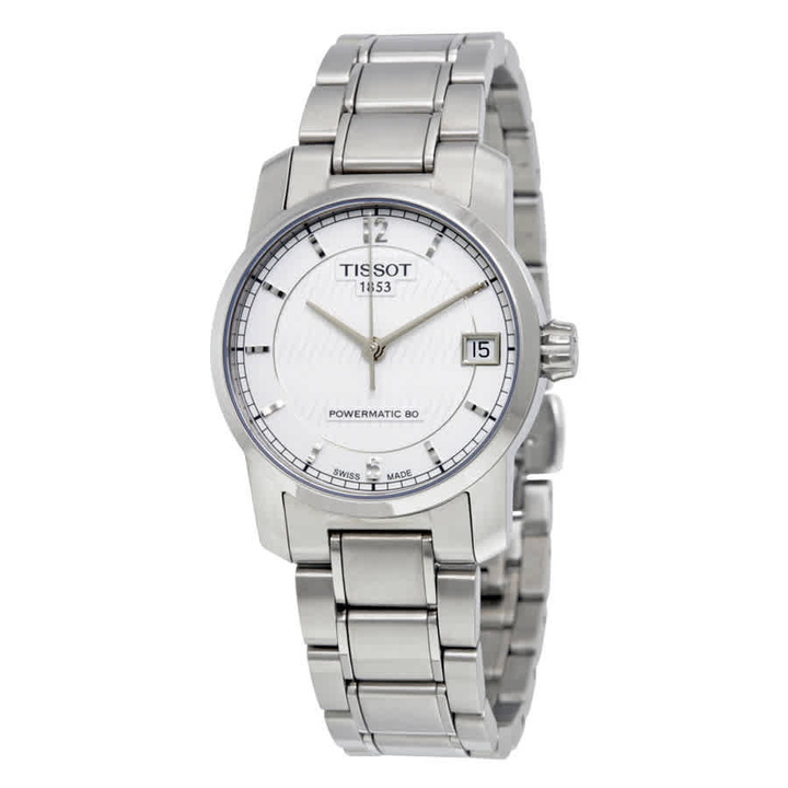 Photo: Tissot T-Classic Titanium Automatic Silver Dial Ladies Watch T0872074403700