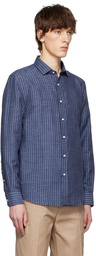 Ralph Lauren Purple Label Navy Linen Shirt