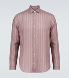 Frescobol Carioca - Thomas Leblon-striped linen shirt