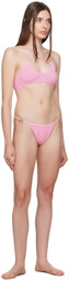 Bond-Eye Pink Selena Bikini Top