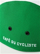 Café du Cycliste - Gravel Colour-Block Logo-Embroidered Mesh Cyling Cap - Green