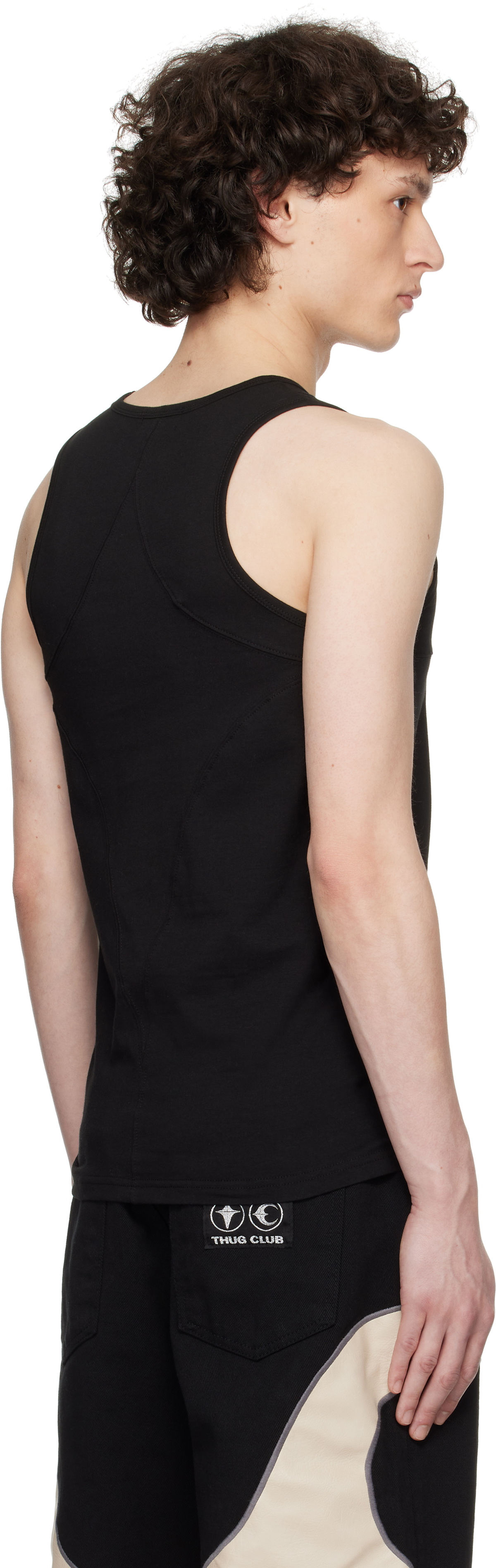 トップス thug club TC Tank Top Black size1 Thug Club: Black TC Tank Top | SSENSE