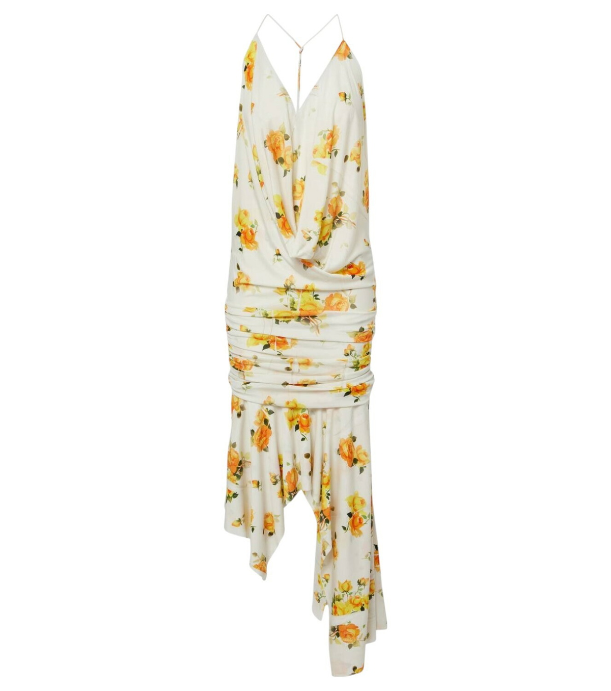 Acne Studios Cow-print linen minidress Acne Studios