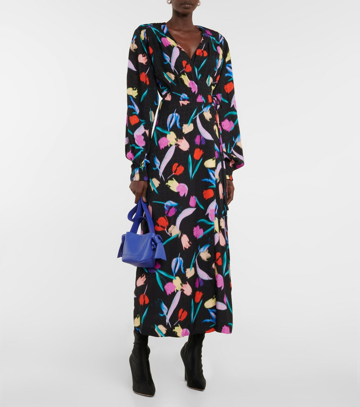 Rotate Birger Christensen Marisol floral wrap dress ROTATE Birger ...