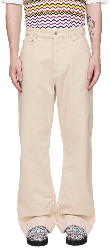 Photo: Missoni Beige Embroidered Jeans