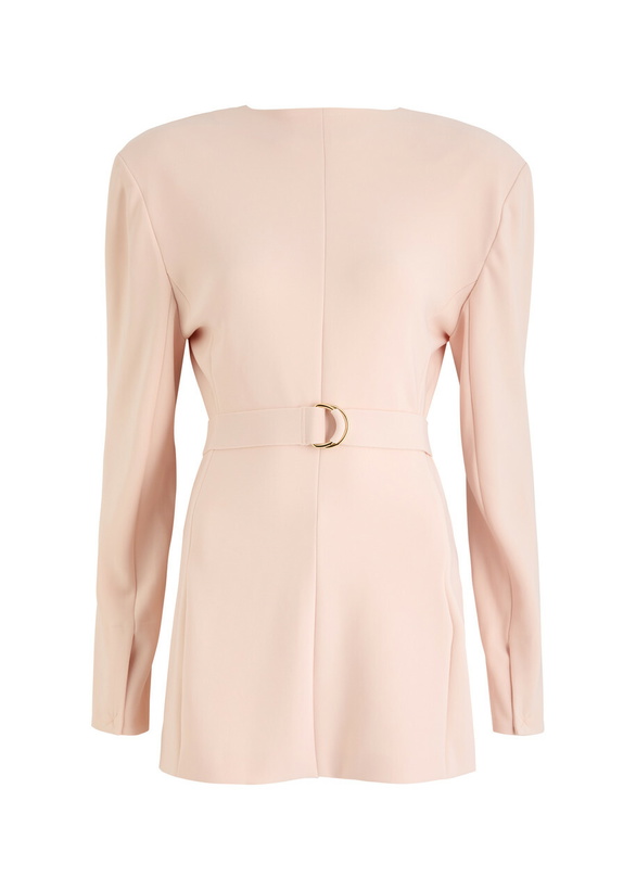 Photo: Norma Kamali Shoulder Pad Stretch-jersey Jacket Light Pink
