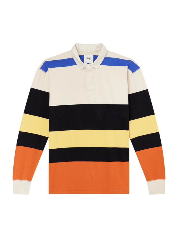 Photo: Drake's - Striped Cotton-Jersey Rugby Shirt - Multi