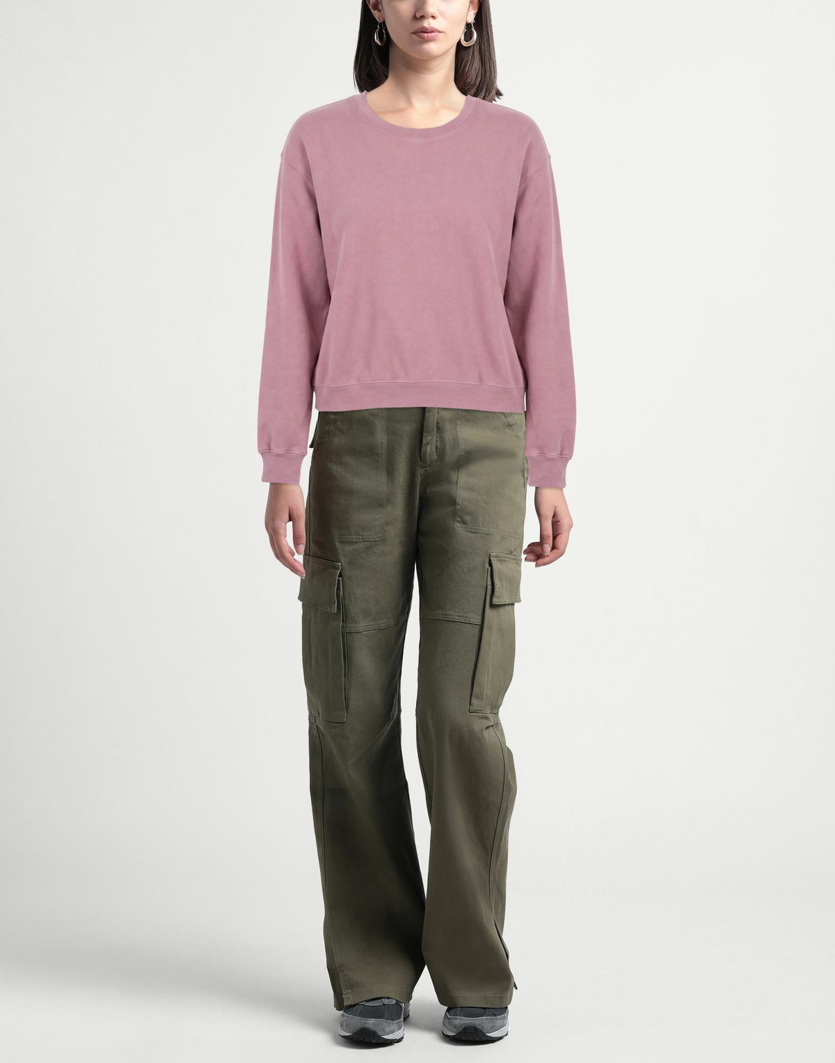 Les Tien Womens Sweatshirt Mauve