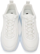 MSGM Off-White Monochromatic Lettering Low Sneakers