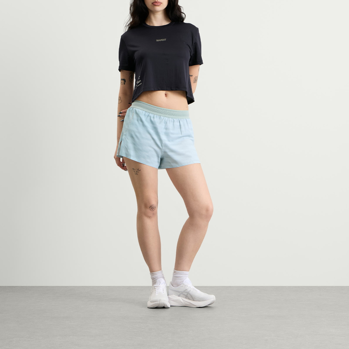 Bandit Women's Women’s Micromesh™ Cropped T-Shirt in Black