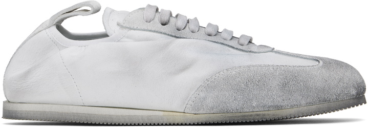 Photo: Ann Demeulemeester White Sami Low-Top Boxing Sneakers