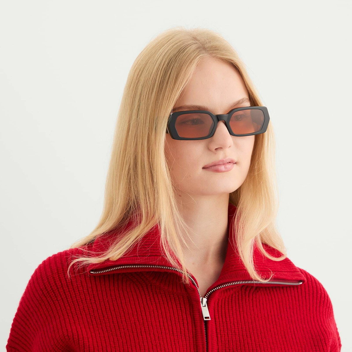 Retrosuperfuture L'Altro Sunglasses in Black/Orange 