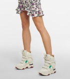 Isabel Marant - Balskee leather wedge sneakers