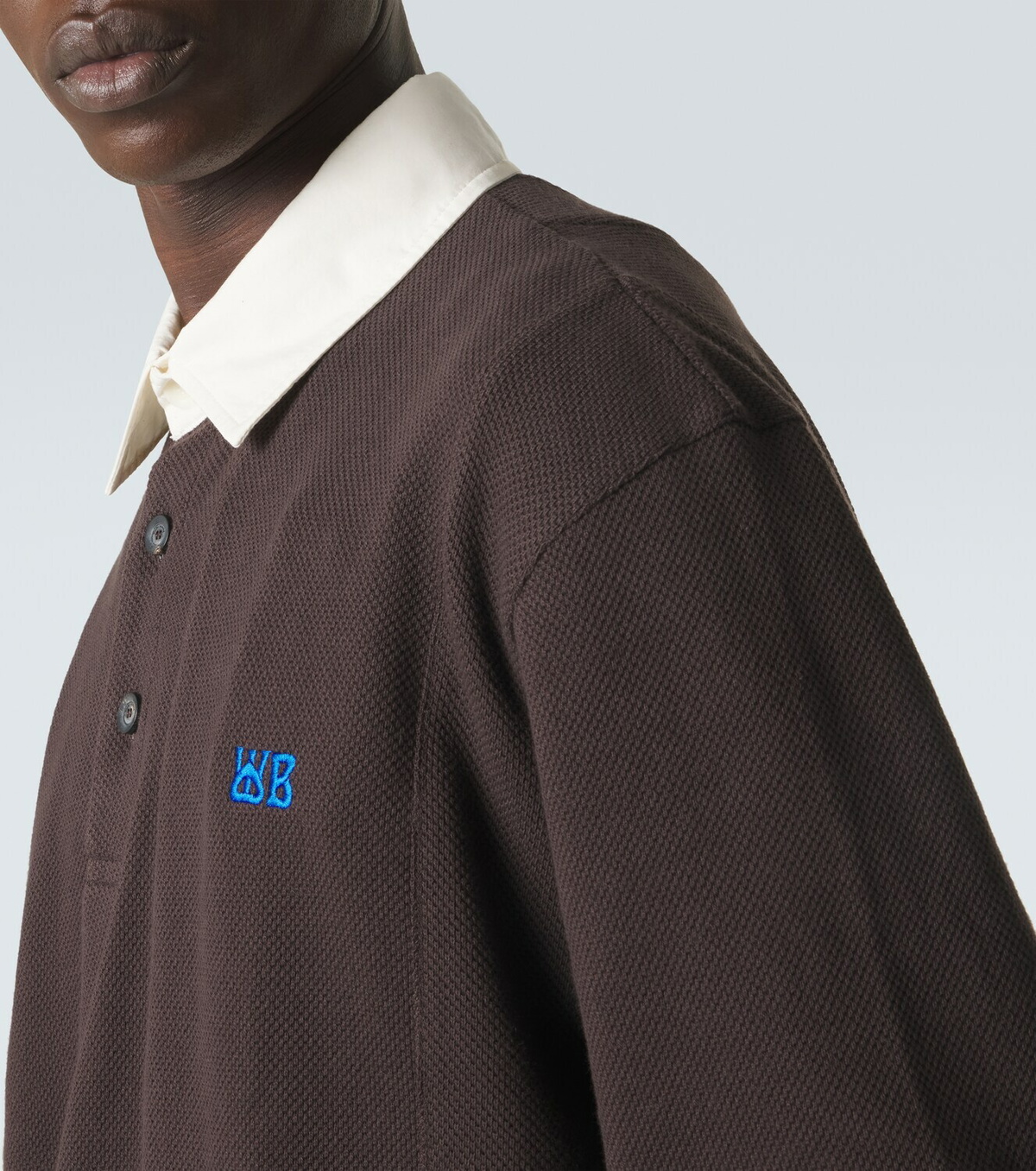 Wales Bonner City cotton-blend polo shirt