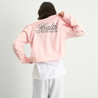 Sporty & Rich Women's Health Script Crew Sweatshirt in Pink Dolphin