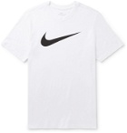 NIKE - Logo-Print Cotton-Jersey T-Shirt - White