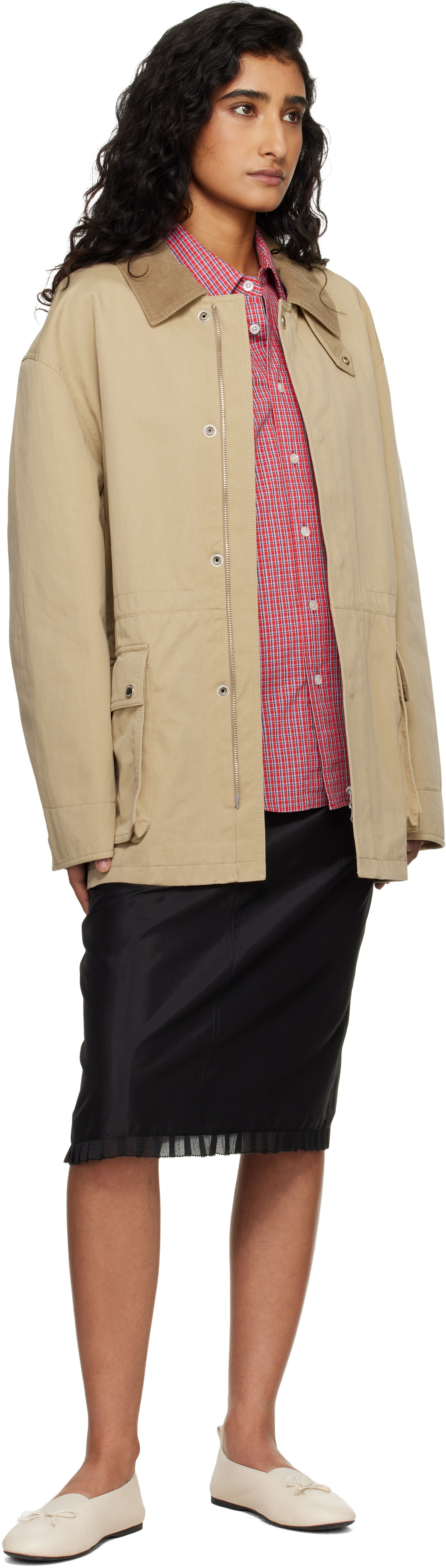 Dunst Beige Cotton Chore Jacket