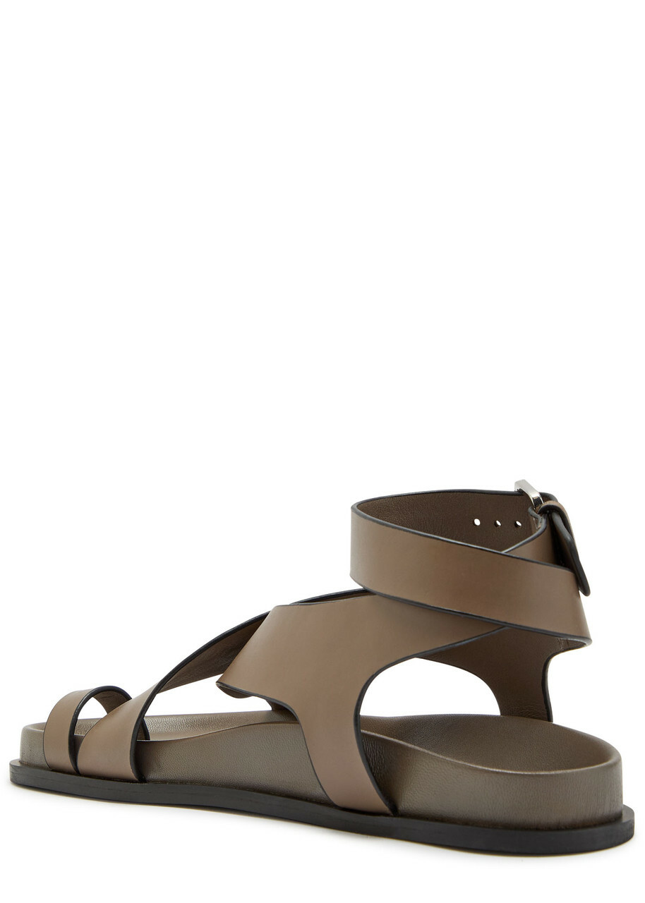 A.emery Jalen Leather Sandals Taupe
