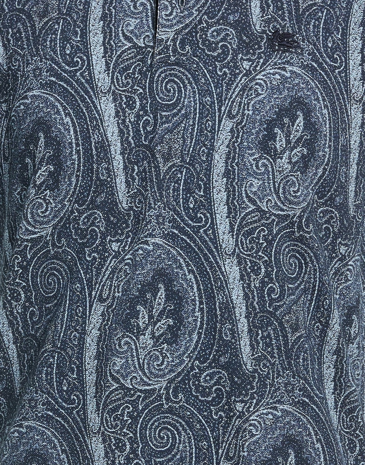 Etro Mens Polo shirt Midnight in Blue