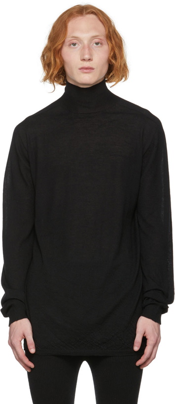 Photo: Rick Owens Black Cashmere Turtleneck