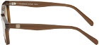 TOTEME Brown 'The Squares' Sunglasses