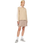 Casablanca Tan Punto Polo Collared Sweatshirt