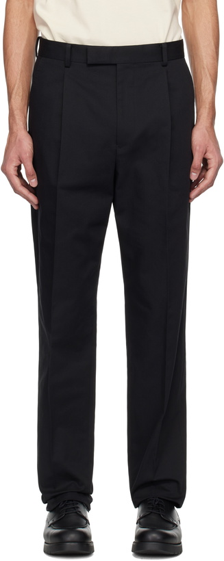 Photo: WACKO MARIA Black Pleated Trousers