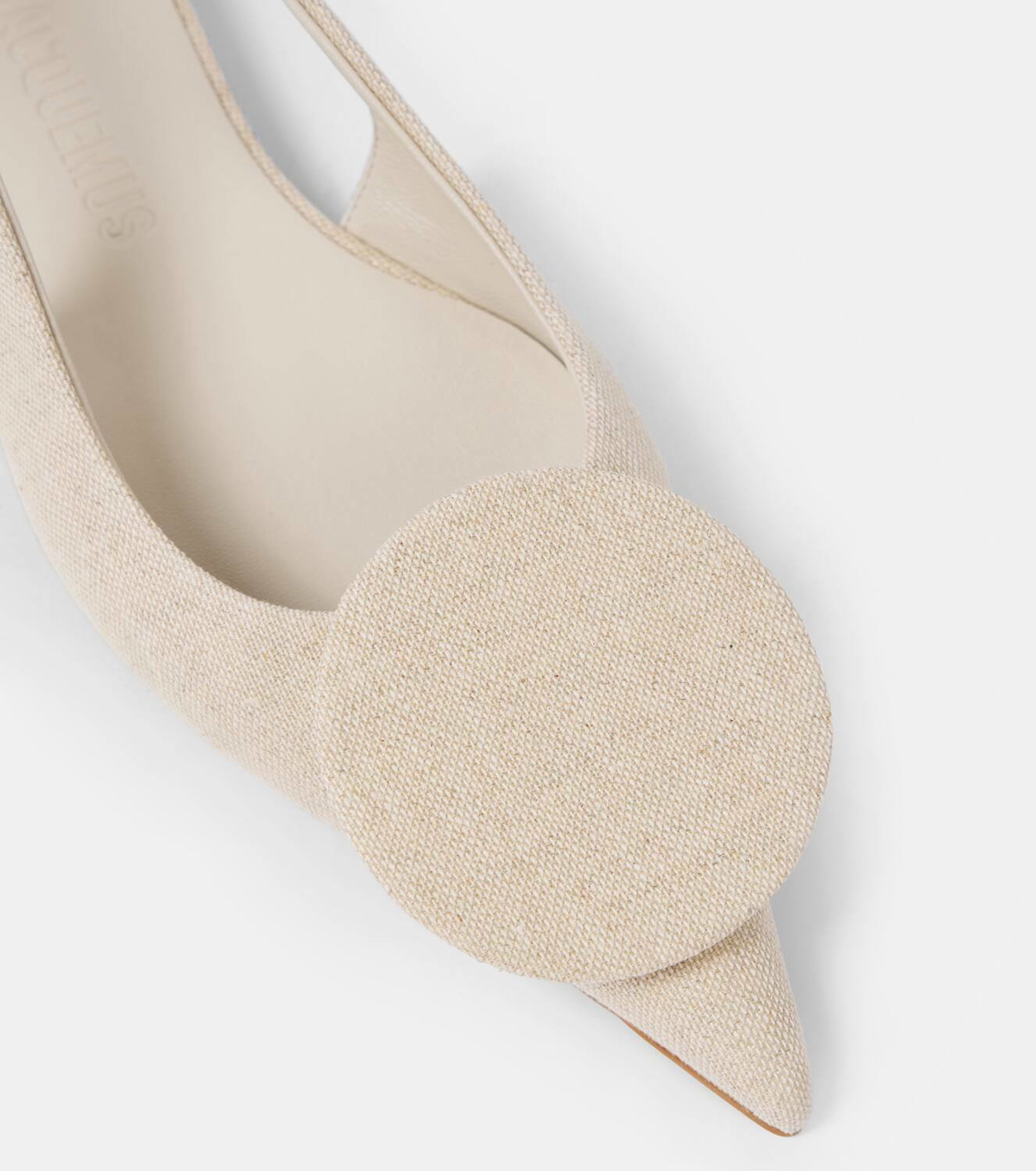 Jacquemus Les Slingbacks Duelo Plates canvas flats