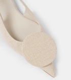 Jacquemus Les Slingbacks Duelo Plates canvas flats