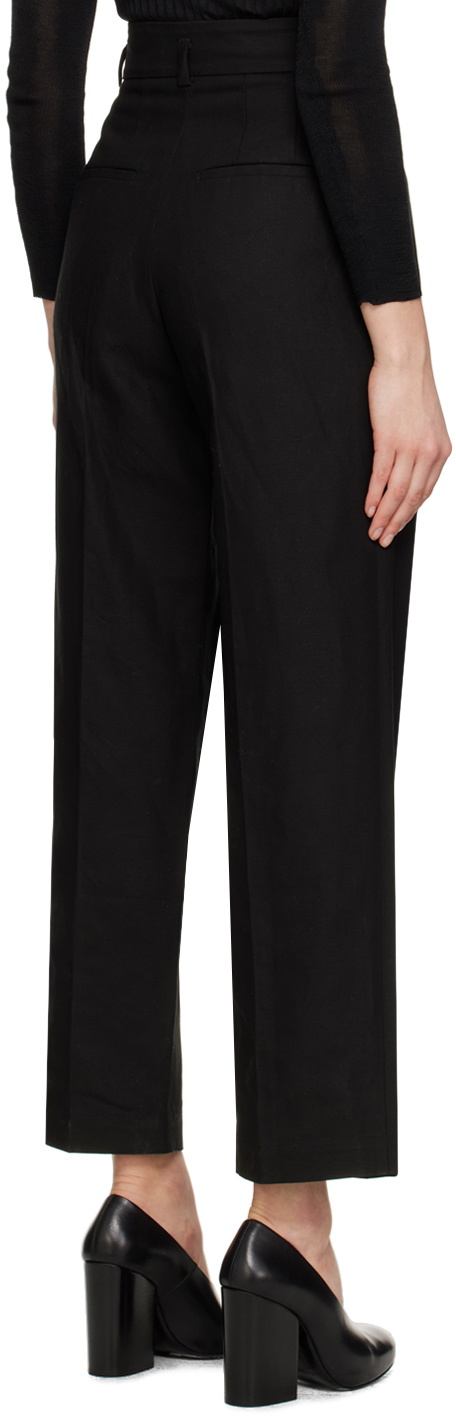 Mame Kurogouchi★ Wide Trousers Mame Kurogouchi Black Wide-Leg Trousers Mame Kurogouchi