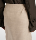 Joseph Duggan virgin wool midi skirt
