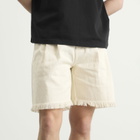 Bram's Fruit Men's Twill Shorts Distressed in Beige
