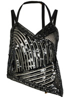Pucci Sequin-embellished Tulle top Black
