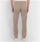 Dunhill - Black Slim-Fit Stretch-Cotton Corduroy Trousers - Neutrals