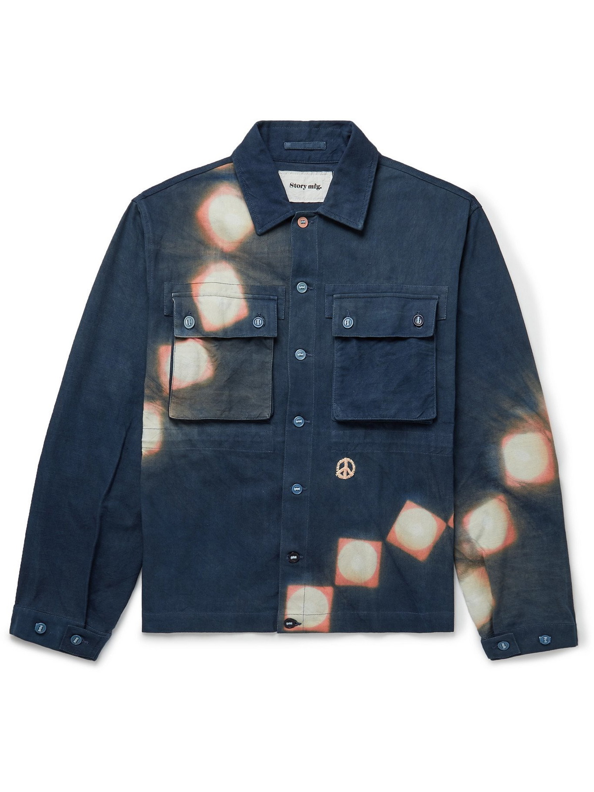 STORY MFG. - Helix Resist-Dyed Organic Cotton Jacket - Blue - S Story Mfg.