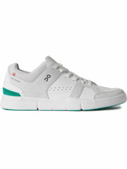 ON - The Roger Clubhouse Faux Suede and Mesh-Trimmed Faux Leather Sneakers - White