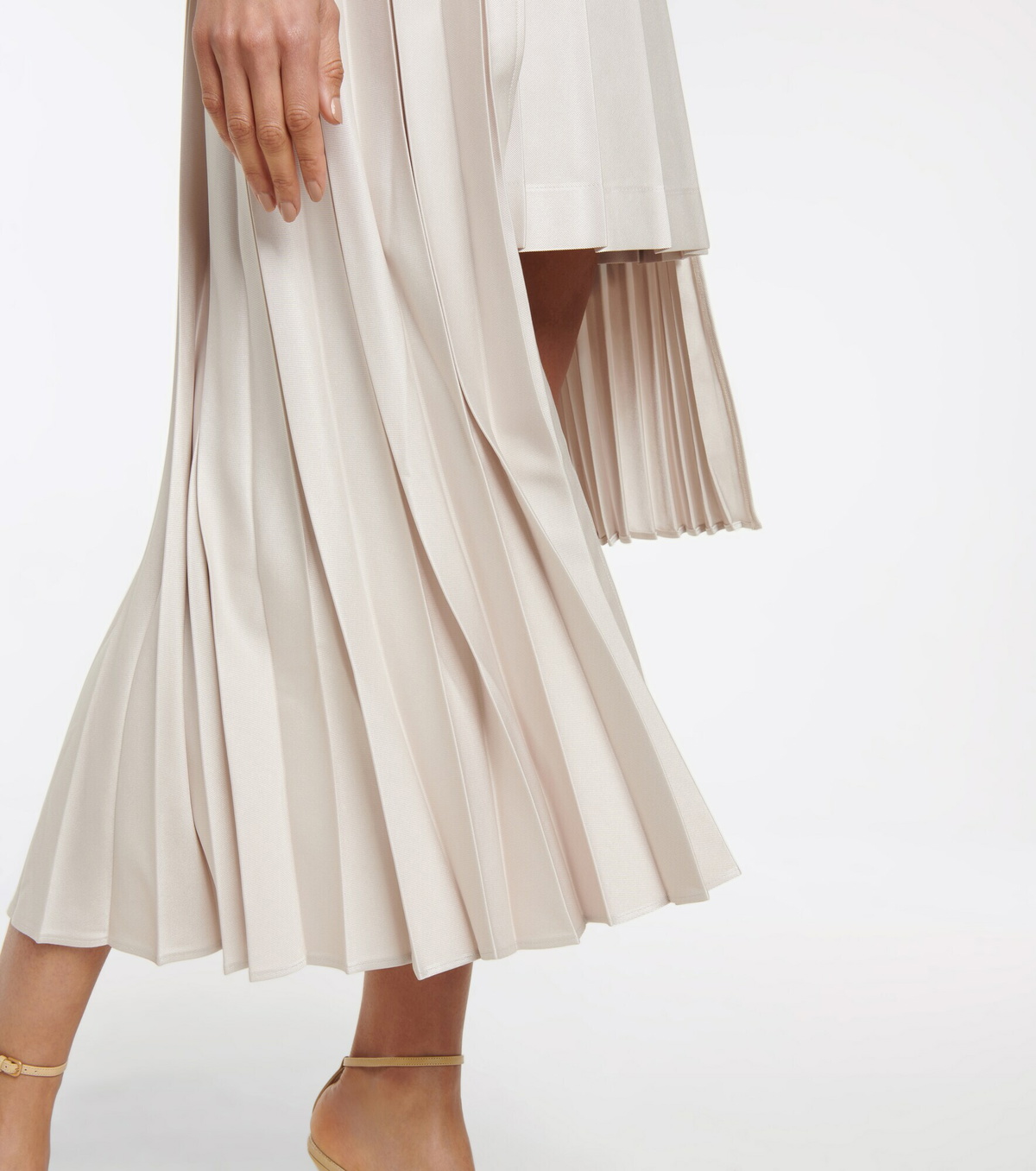 【Peter Do】l Pleats Asymmetry Skirt Peter Do - Pleated asymmetric midi skirt Peter Do