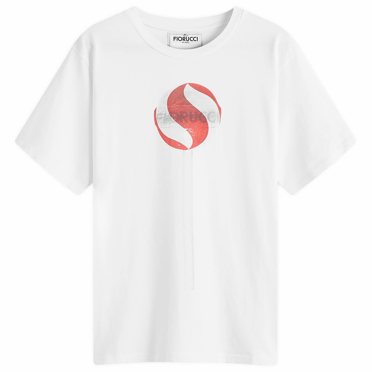 Fiorucci Women's Big Lollipop Print Regular Fit T-Shirt in White