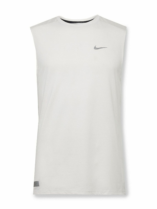 Photo: Nike Running - Rise 365 Mesh-Panelled Dri-FIT Tank Top - White