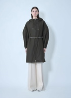 Max Mara Belted Hooded Coat