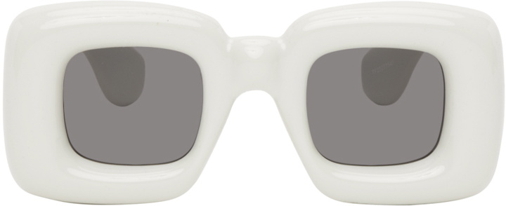 Photo: Loewe White Inflated Sunglasses